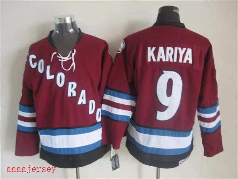 Colorado Avalanche retro ice hockey jersey M-3XL 科罗拉多雪崩队复古冰球服 1