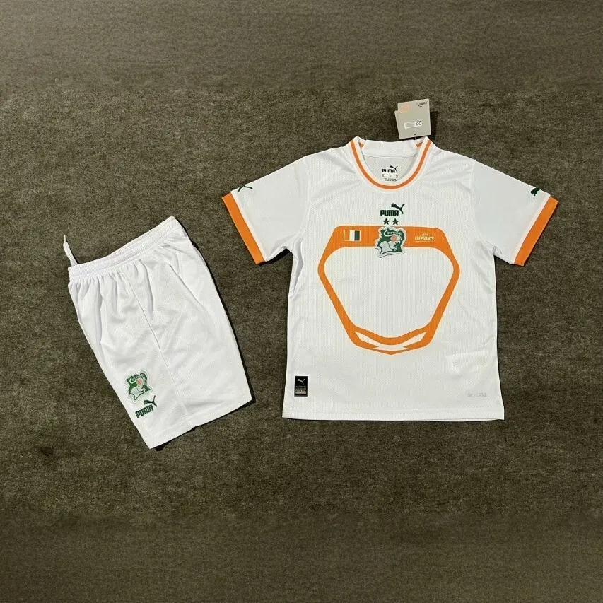 2023 Ivory Coast Away Kid Kits Children Sets Football AAAAJersey Yupoo 2