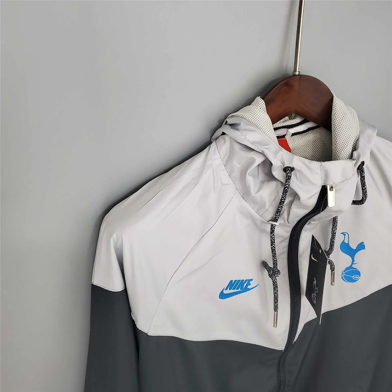 21-22 Tottenham Hotspur Black Grey Windbreaker 5