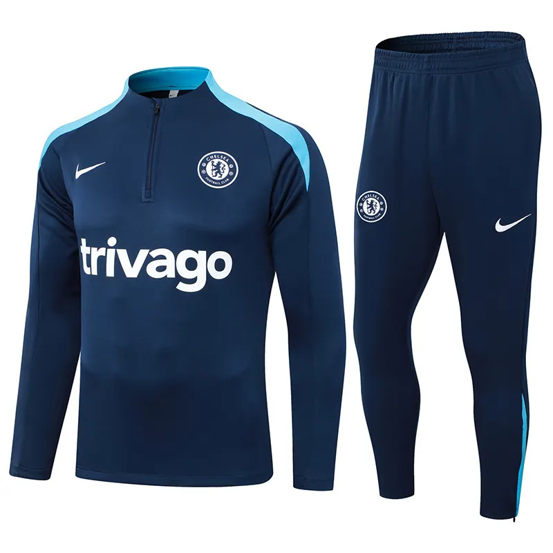 24-25 Chelsea Long Sleeve Training Suit Football Shirts 3