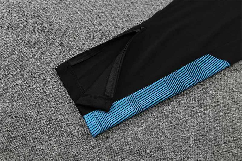 Polo Marseille black with grey-stripe 4