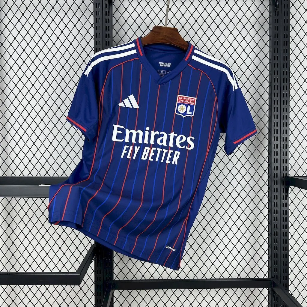 25-26 Lyon Away Shirt Football T-Shirt AAAAJersey Supply Yupoo 8
