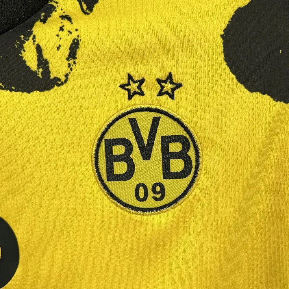 25-26 Dortmund Yellow Special Kids Kit Soccer Youth Apparels AAAAJersey Supply Yupoo 3
