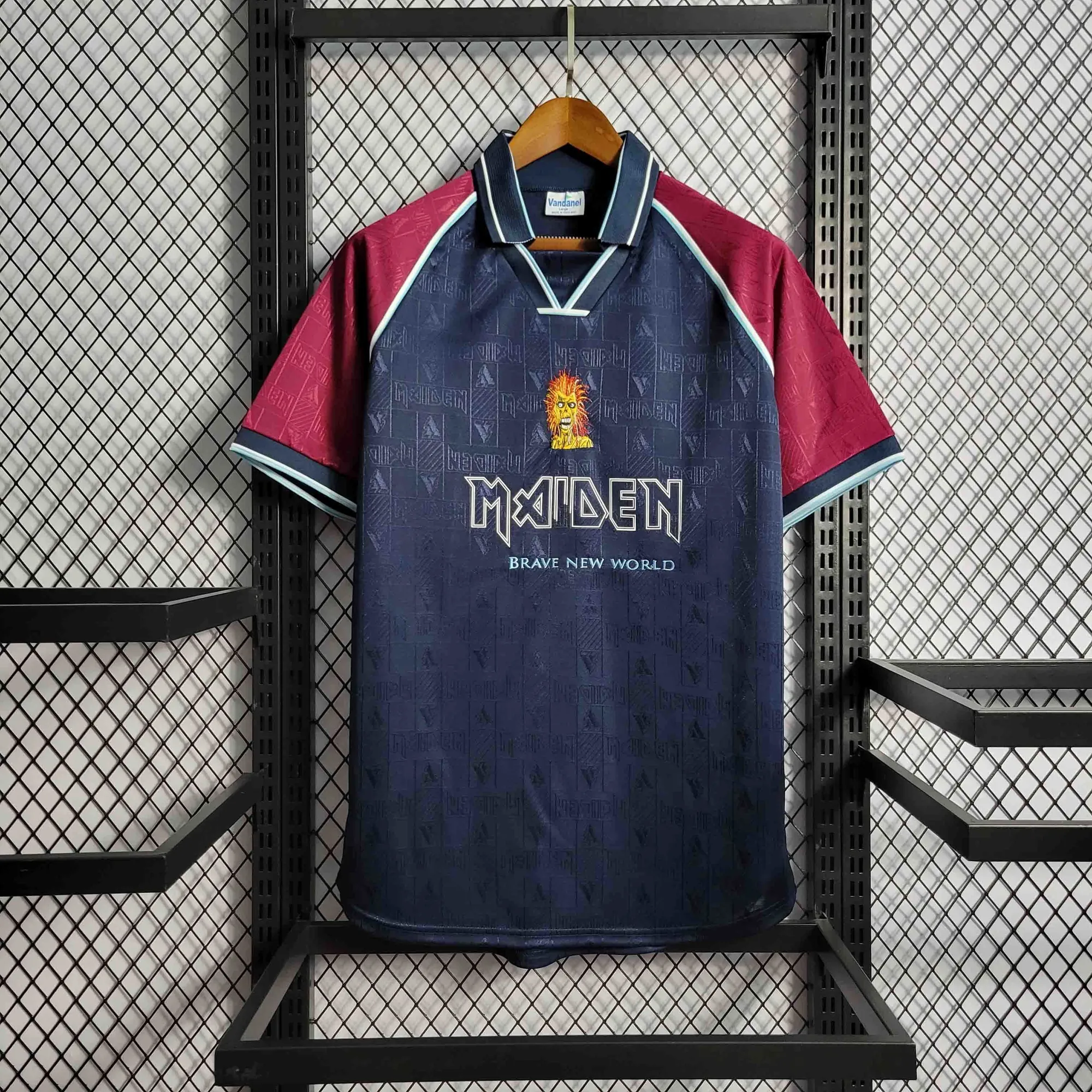 99-00 West Ham Iron Maiden Home Retro Kit Vintage Shirt Sport AAAAJersey Yupoo 4