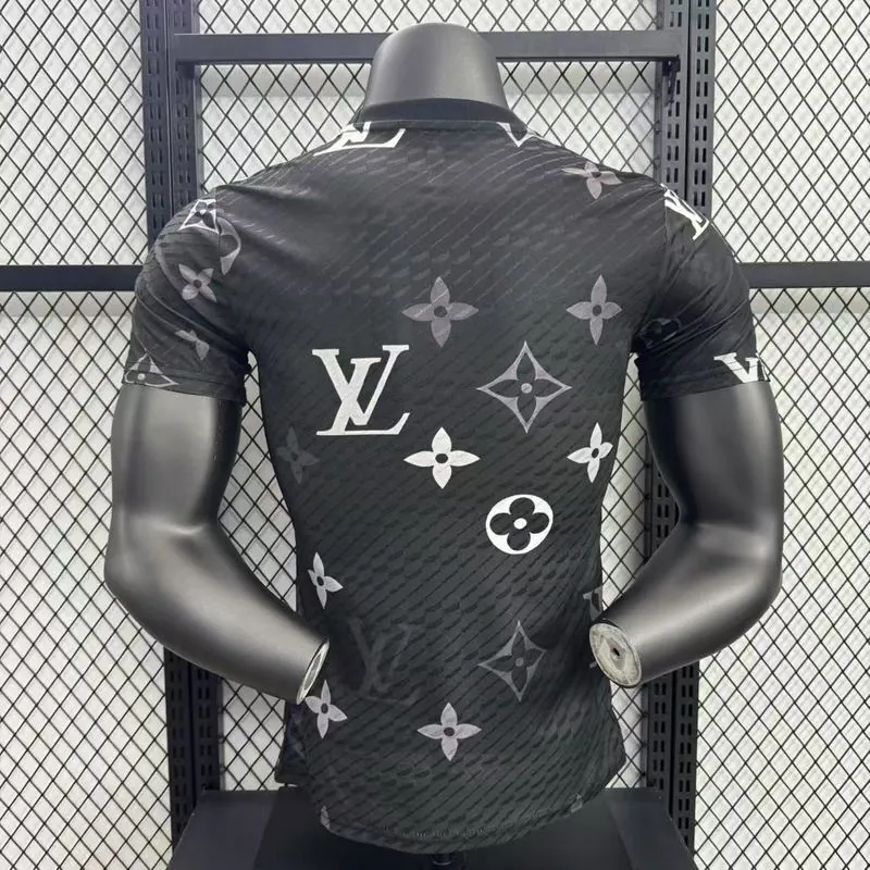 25-26 Real Madrid x LV Black Special Player Version Shirt Soccer AAAAJersey Yupoo 4