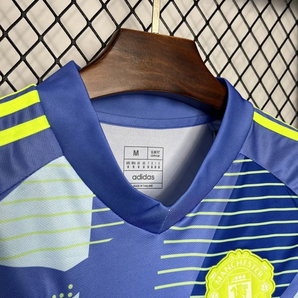 24-25 Manchester United Blue GoalKeeper Kit Soccer Uniforms Soccer AAAAJersey Yupoo 5
