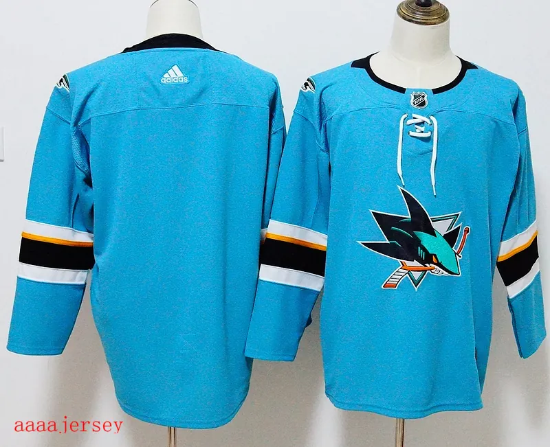 San Jose Sharks ice hockey jersey M-3XL 圣何西鲨鱼队冰球服 2