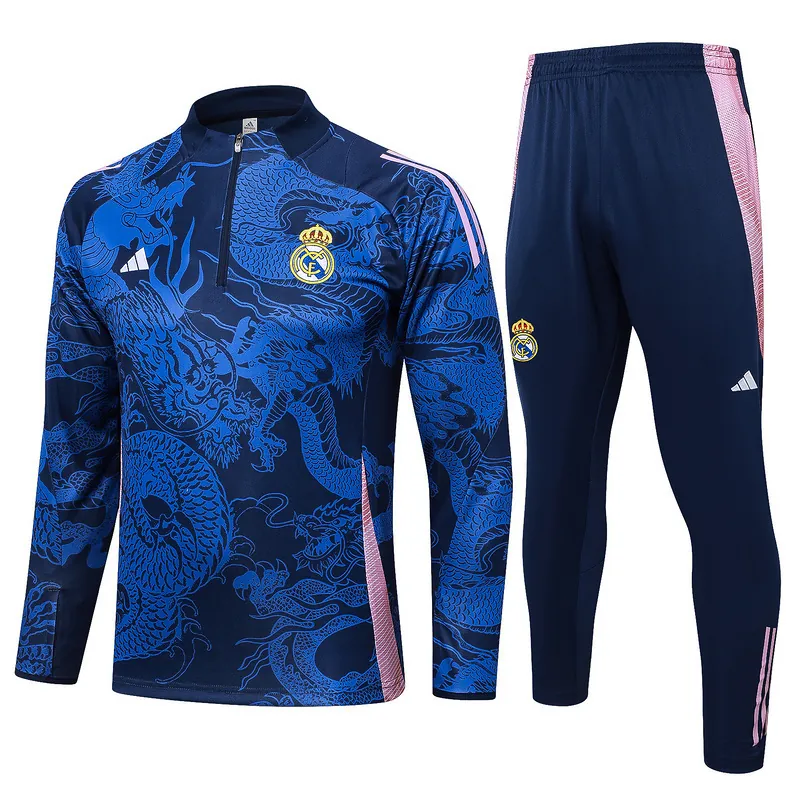 24-25 Real Madrid Long Sleeve Training Suit Football Shirts 2