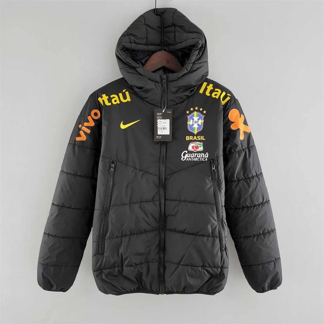 2022 Brazil Cotton Jacket Black 8