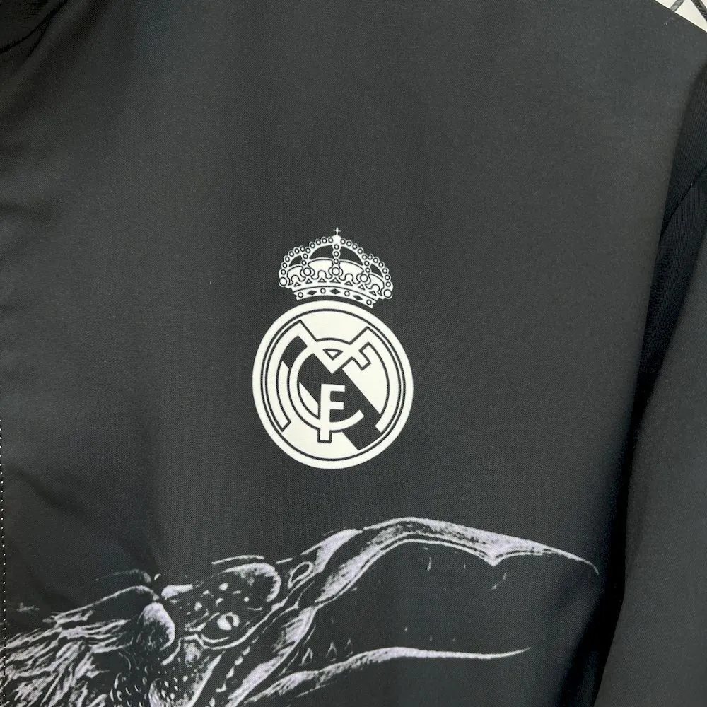 25-26 Real Madrid Double-Sided Windbreaker Jackets Kit Yupoo 8