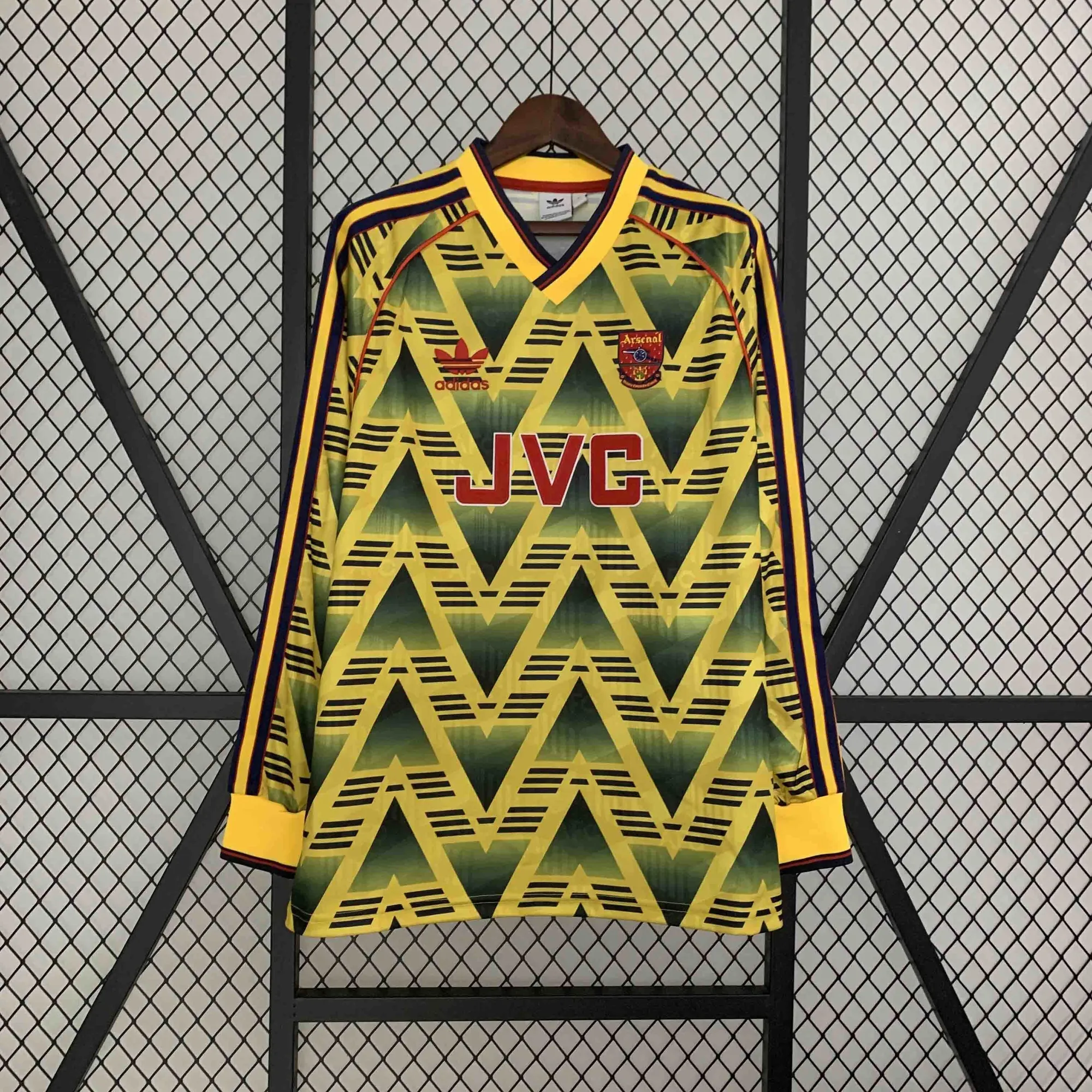 91-93 Retro Long Sleeve Arsenal Away S-XXL 6