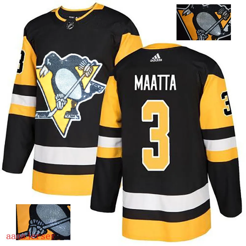 2018 Pittsburgh Penguins ice hockey jersey M-3XL 匹兹堡企鹅队时尚亮片款冰球服 14