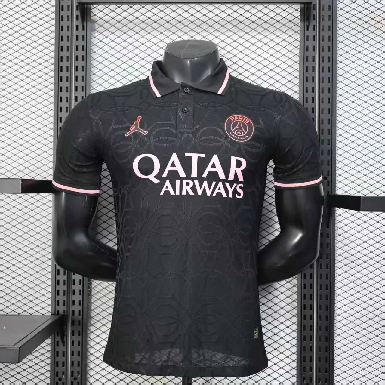 25-26 PSG Academy Pro Pre-Match Black Polo Player Version Shirt AAAAJersey Supplier Yupoo 6