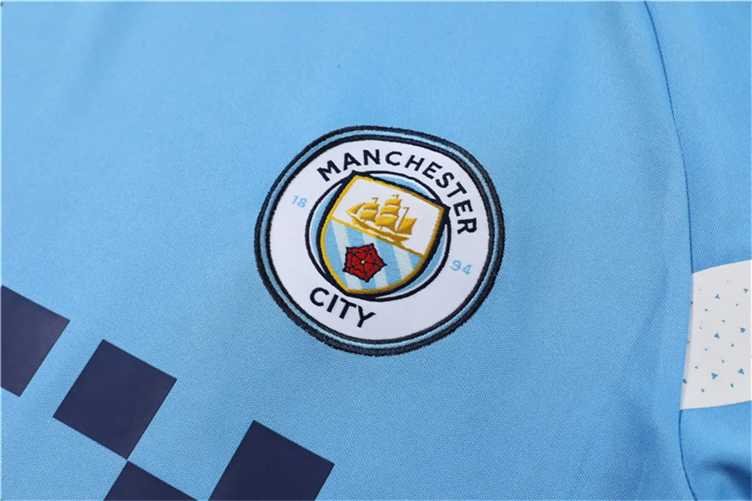 22-23 Manchester City Training Kit Blue 7