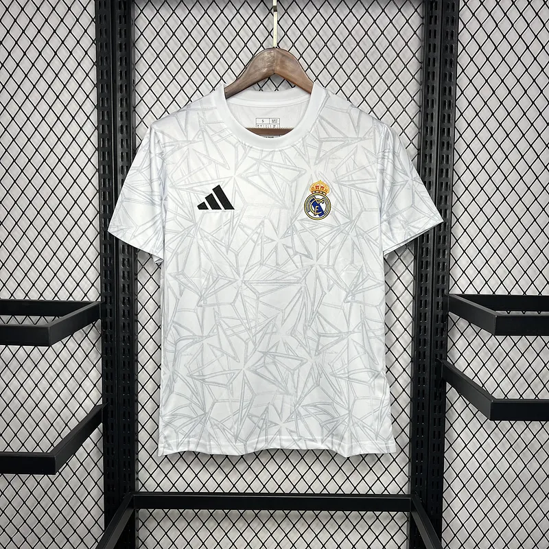 24-25 Real Madrid Pre-match White Training Kit AAAAJersey Wholesale Yupoo 5