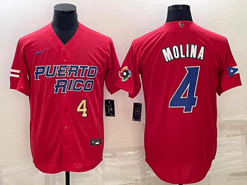 Puerto Rico 2023 World Cup Baseball Jerseys 3