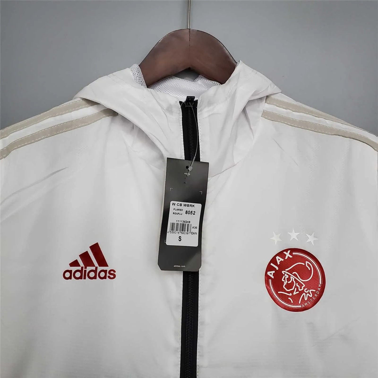 20-21 Ajax Black &amp; White Windbreaker 1