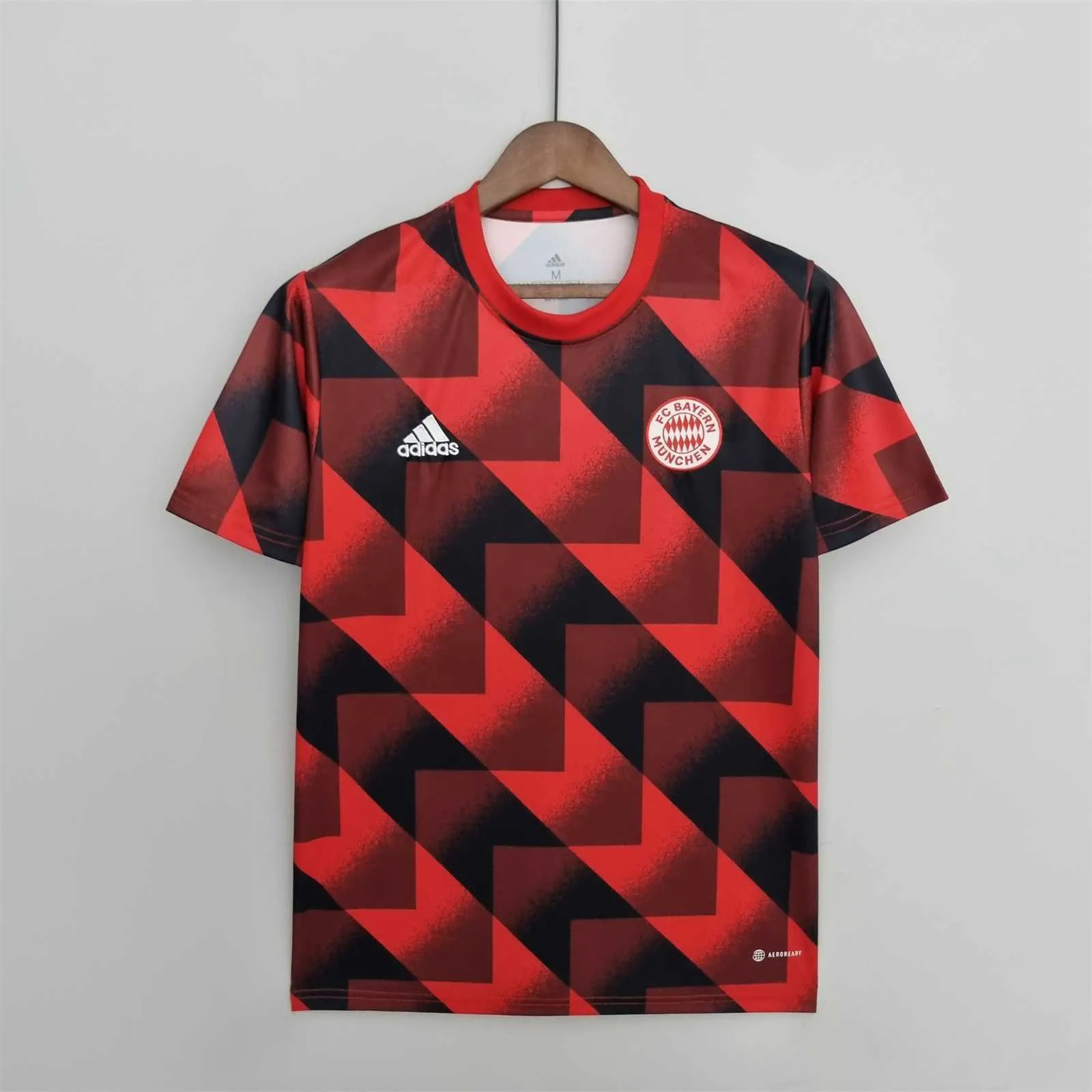 22-23 Bayern training kit red geometric pattern 7