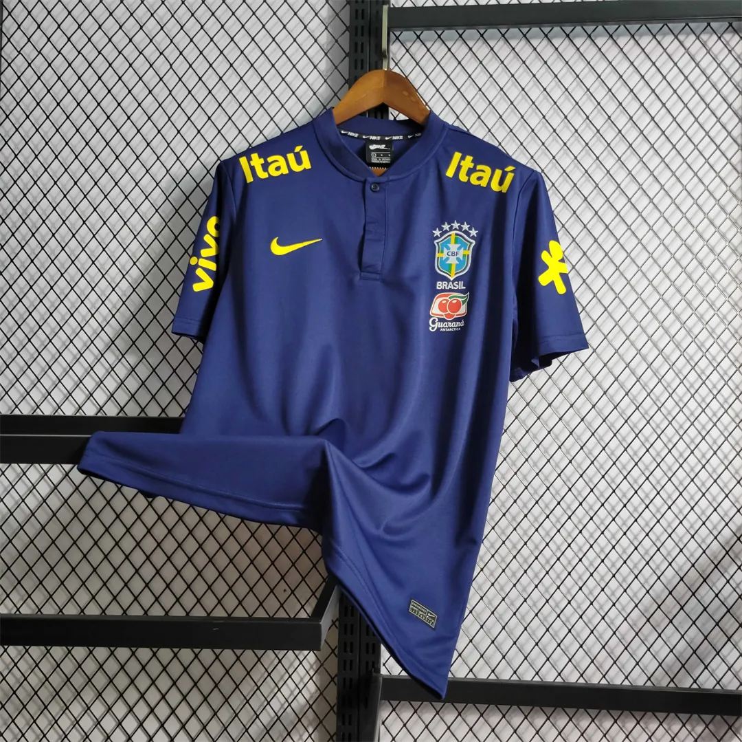 2023 Brazil Low Neck Polo Royal Blue 6
