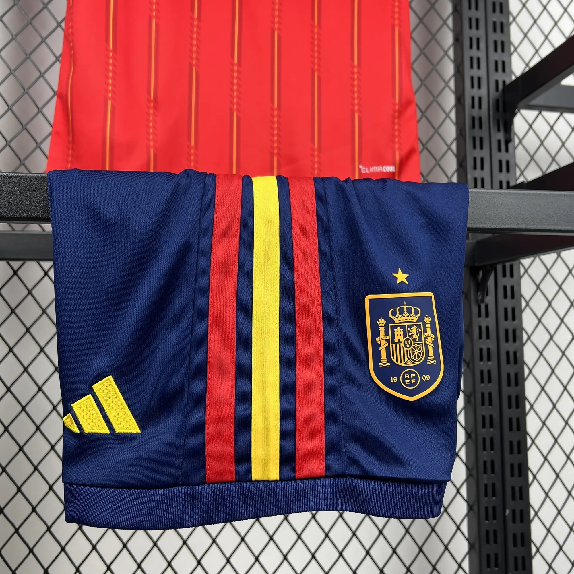 2026 World Cup Spain Home Kid Kits Children Sets Football AAAAJersey Yupoo 4