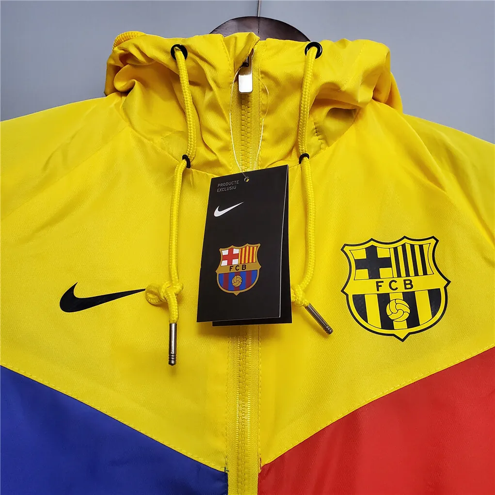 20-21 Barcelona blue-red-yellow classic style windbreake 5