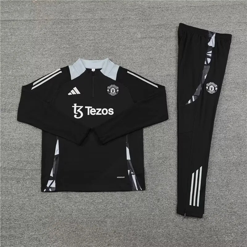 24-25 Manchester United Long Sleeve Training Suit Football Shirts 1