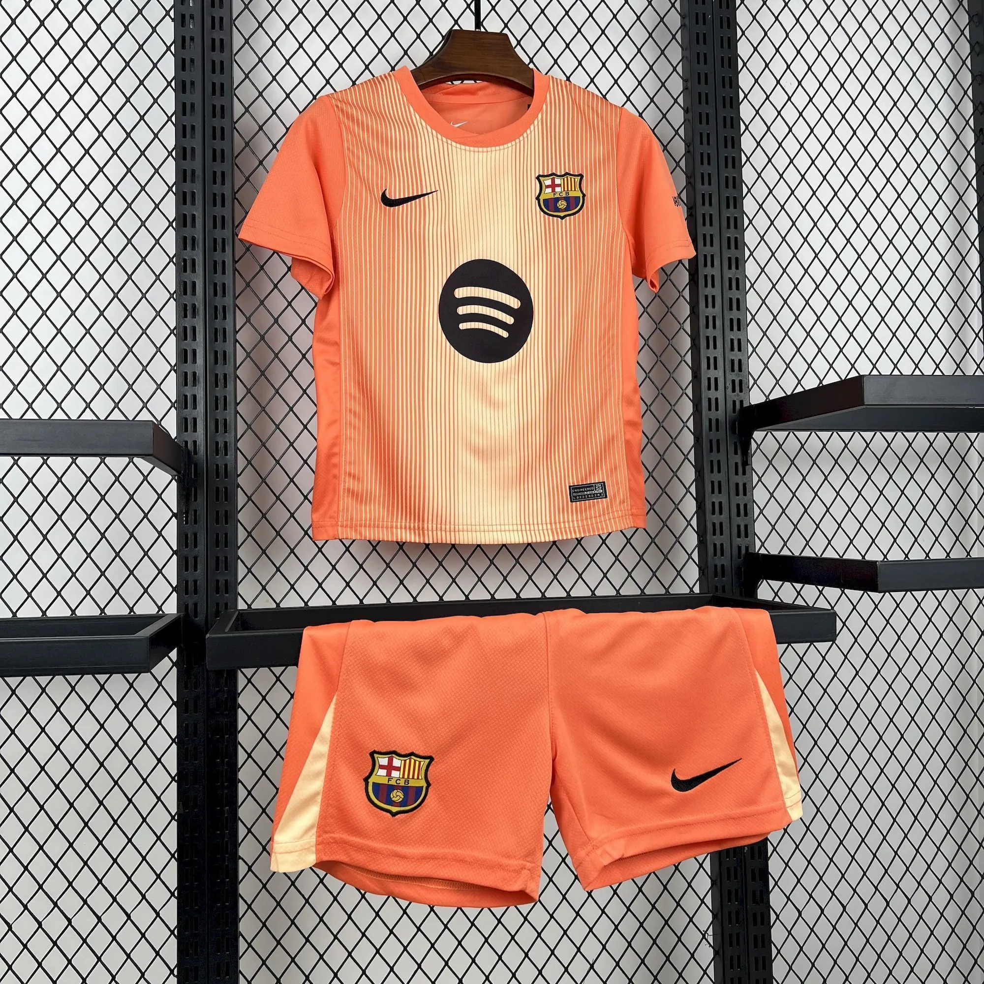 25-26 Kids Barcelona Goalkeeper Kit Youth Apparels Football AAAAJersey Dropship Yupoo-1 5