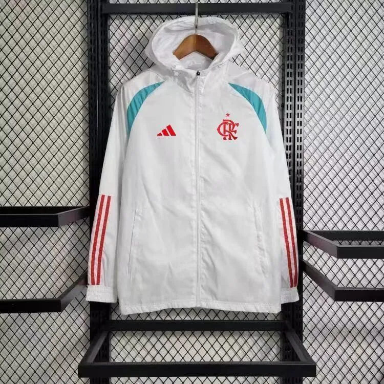 Windbreaker Flamengo White S-XXL Cheap Soccer Jerseys 1