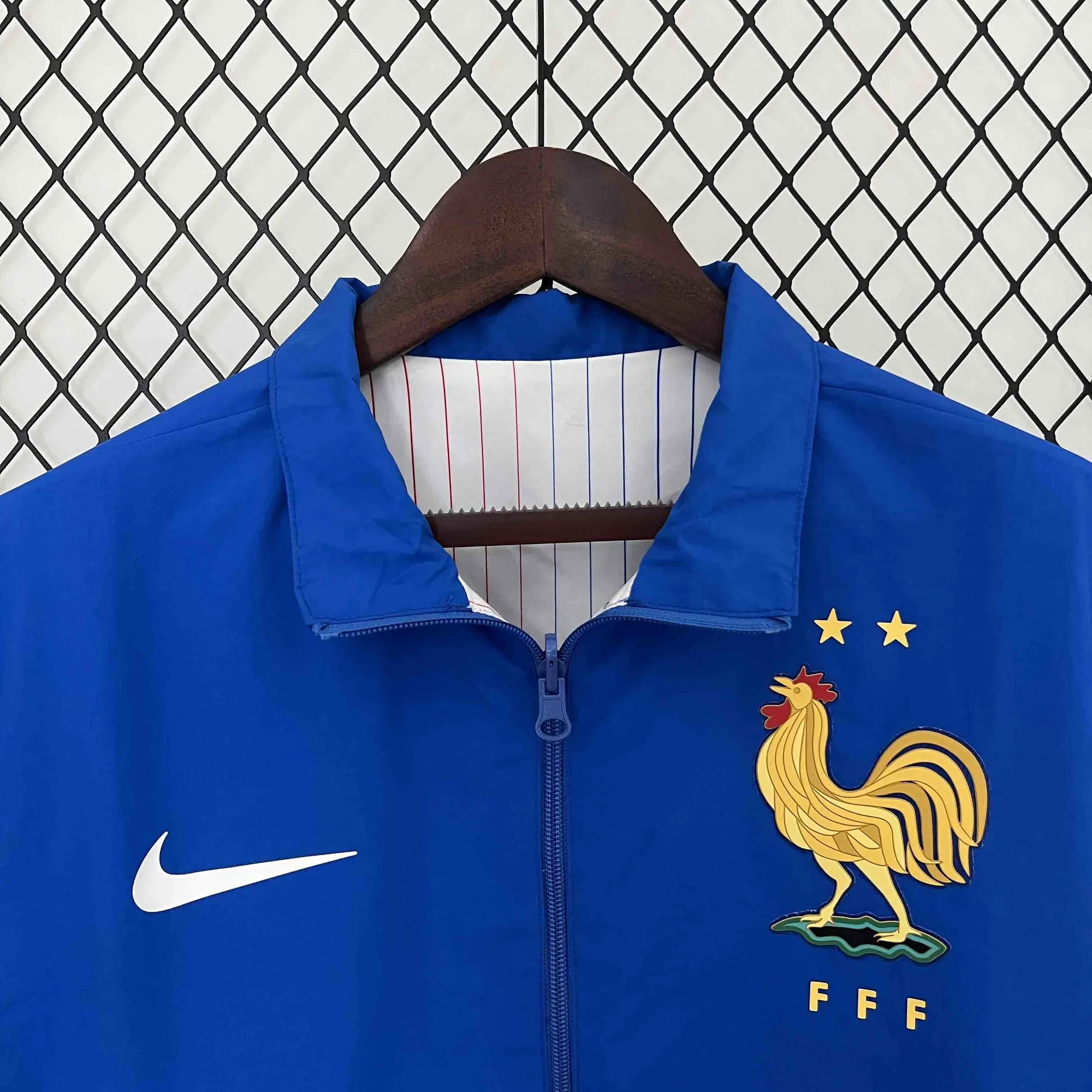2024 France Trench Coat Reversible Blue&White Double-Sides Jacket AAAAJersey Wholesale Yupoo 5