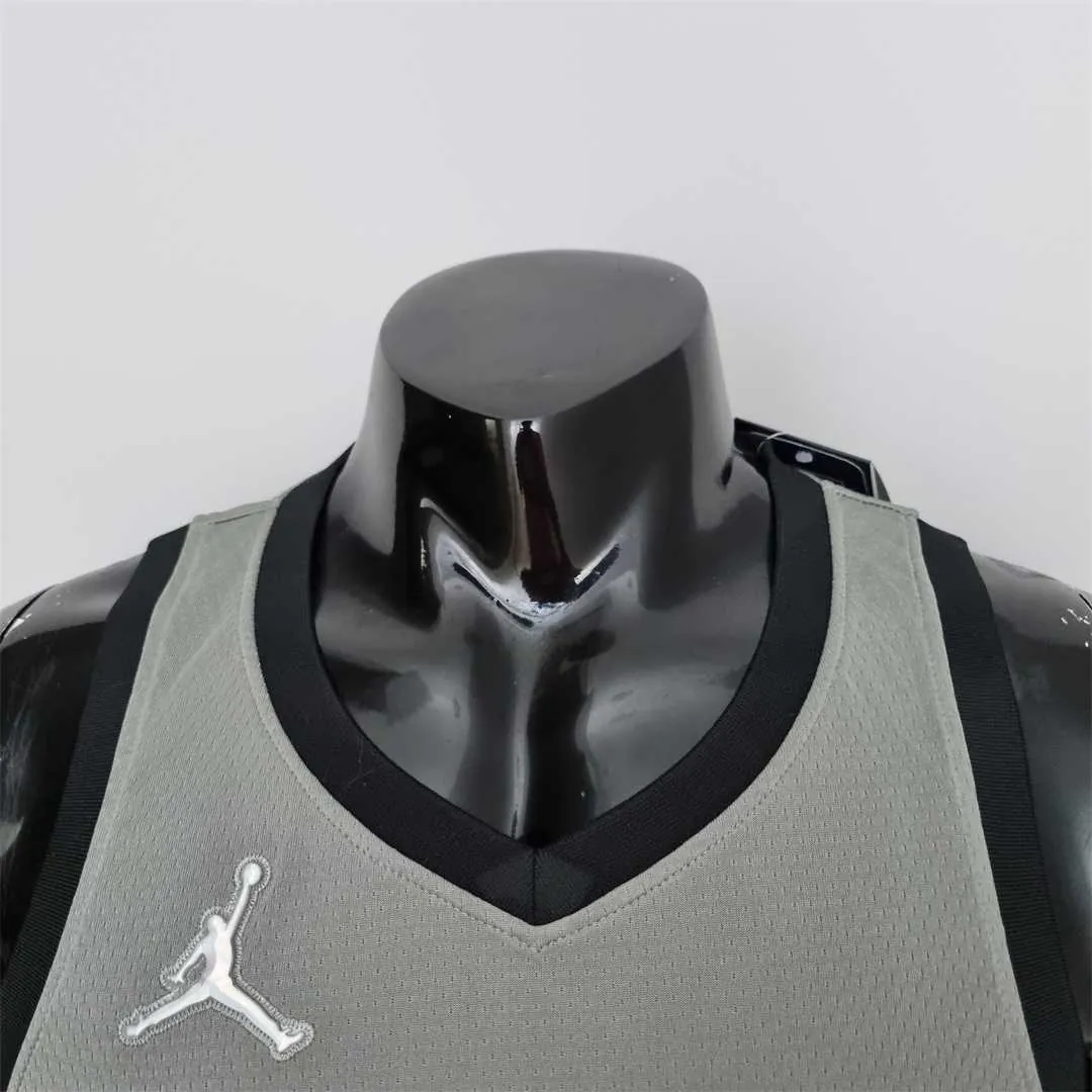 75th Anniversary Curry #30 Brooklyn Nets City Edition Gray NBA Jersey 6
