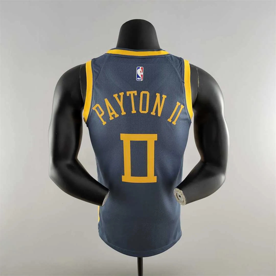 2018 PAYTON II#0 Golden State Warriors Grey NBA Jersey 9