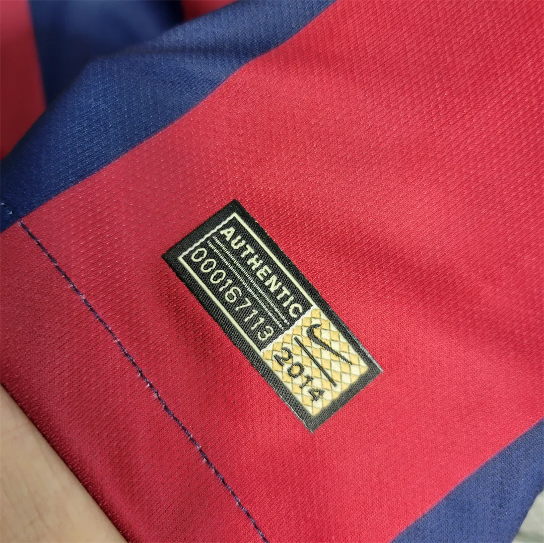 14-15 Barcelona home Long Sleeve 3