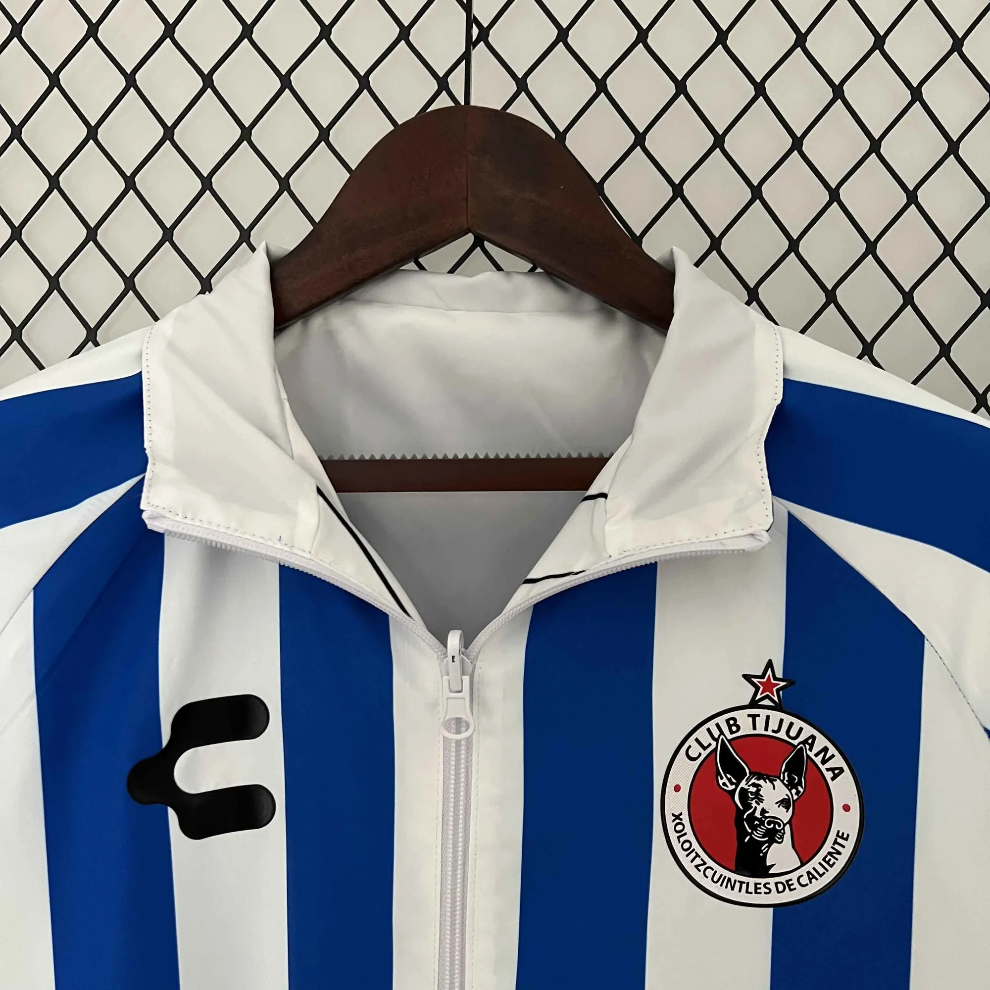 23-24 Tijuana Reversible Windbreaker White&Blue Double-Sides Xolos Jacket Soccer Jerseys For Sa 4