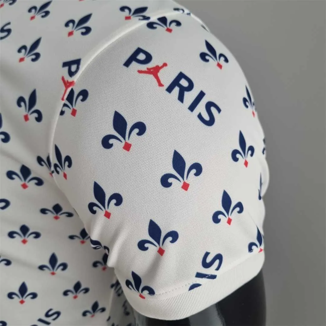 PSG Polo Jordan co branded white 5