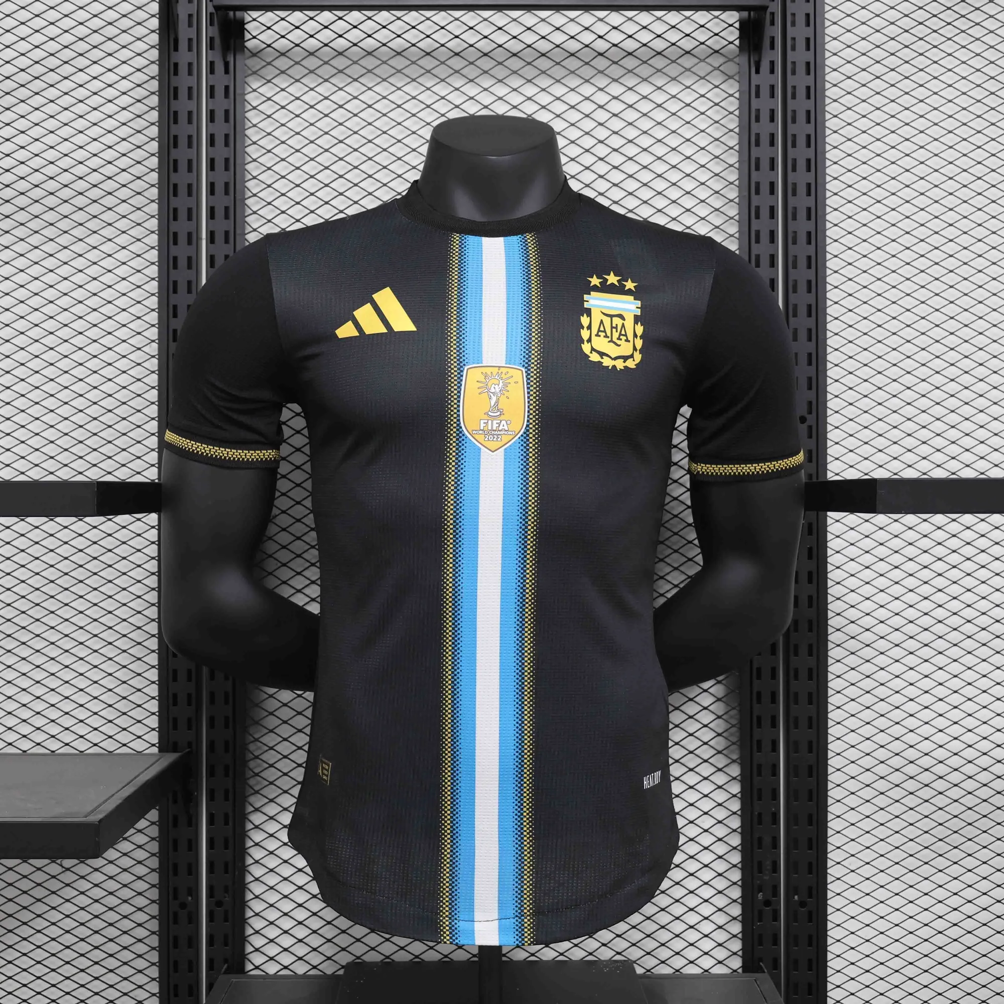 2024 Argentina Golden Bisht Special Edition Player Version Shirt AAAAJersey Supplier Yupoo 6
