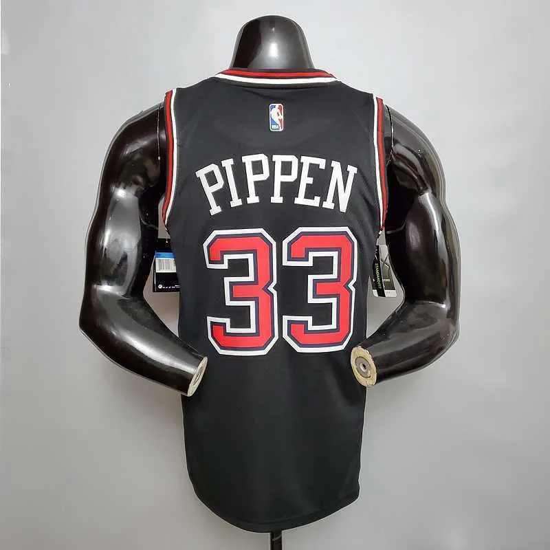PIPPEN#33 Chicago Bulls Black 3