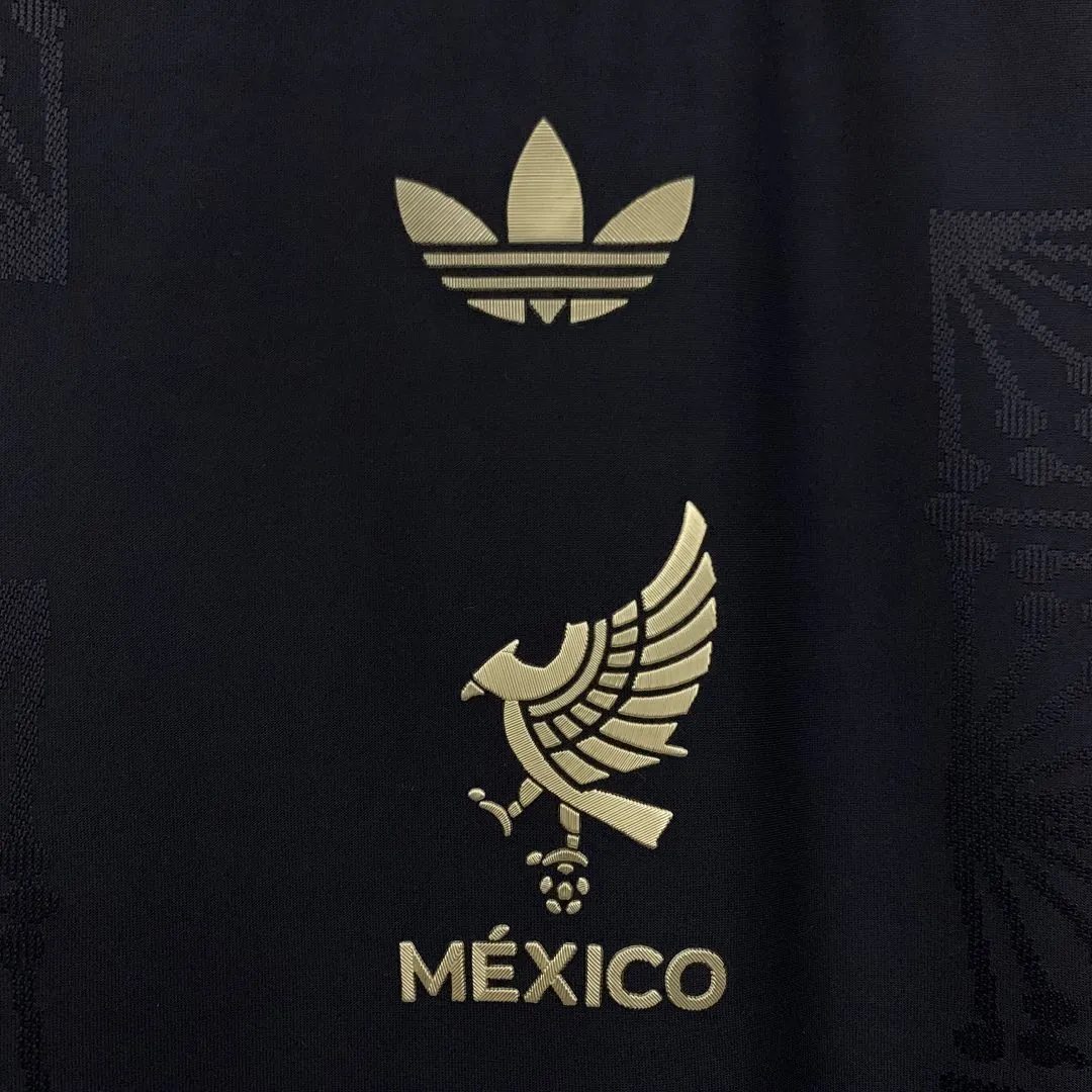 2025 Mexico Gold Cup Black Long Sleeve Kit Soccer T-Shirt AAAAJersey Supply Yupoo 6
