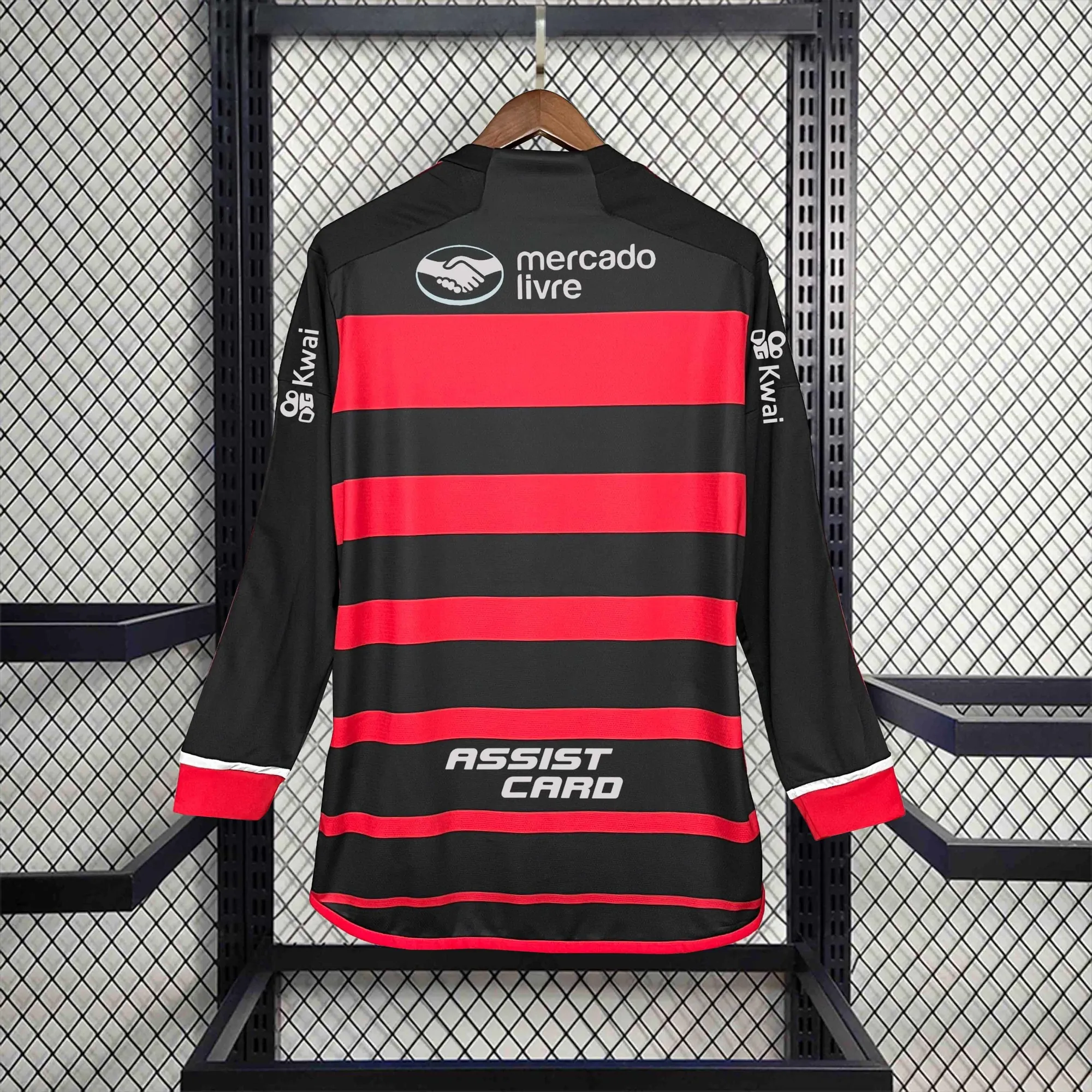 24-25 Flamengo Home Kit Long Sleeve with All Sponsor Football AAAAJersey Yupoo 1
