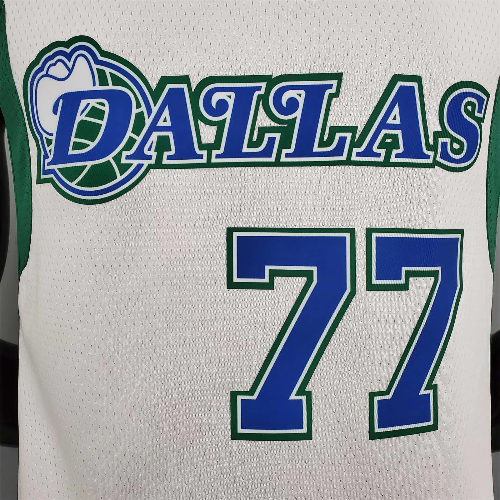 2022 DONCIC#77 Lone Ranger City Edition White and Green 5