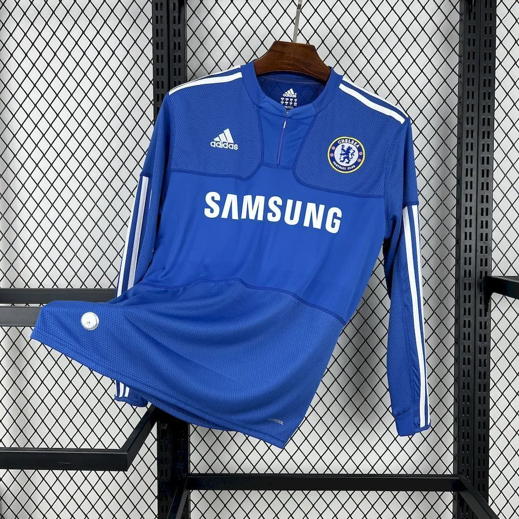 09-10 Chelsea Home Retro Long Sleeve Vintage Shirt AAAAJersey Dropship Yupoo 6