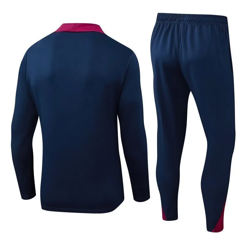 25-26 Barcelona Training Kit Soccer Half-Zip Suit AAAAJersey Supply Yupoo 3