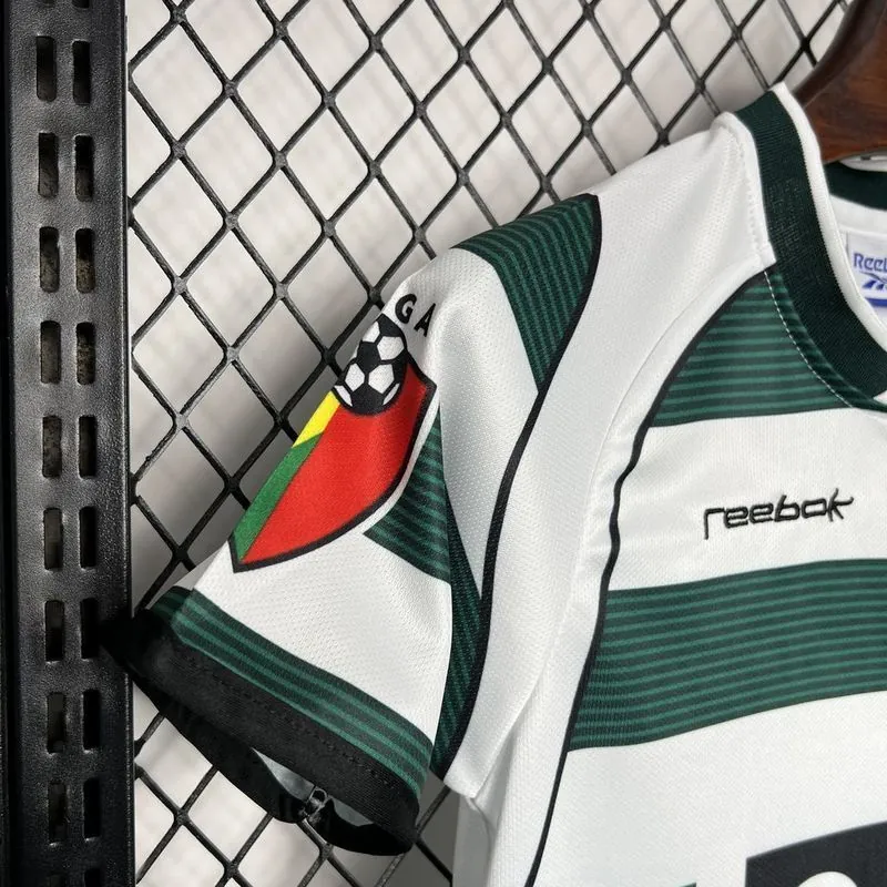 01-03 Sporting Lisbon Home Retro Kid Kits Youth Apparels Football AAAAJersey Yupoo 2