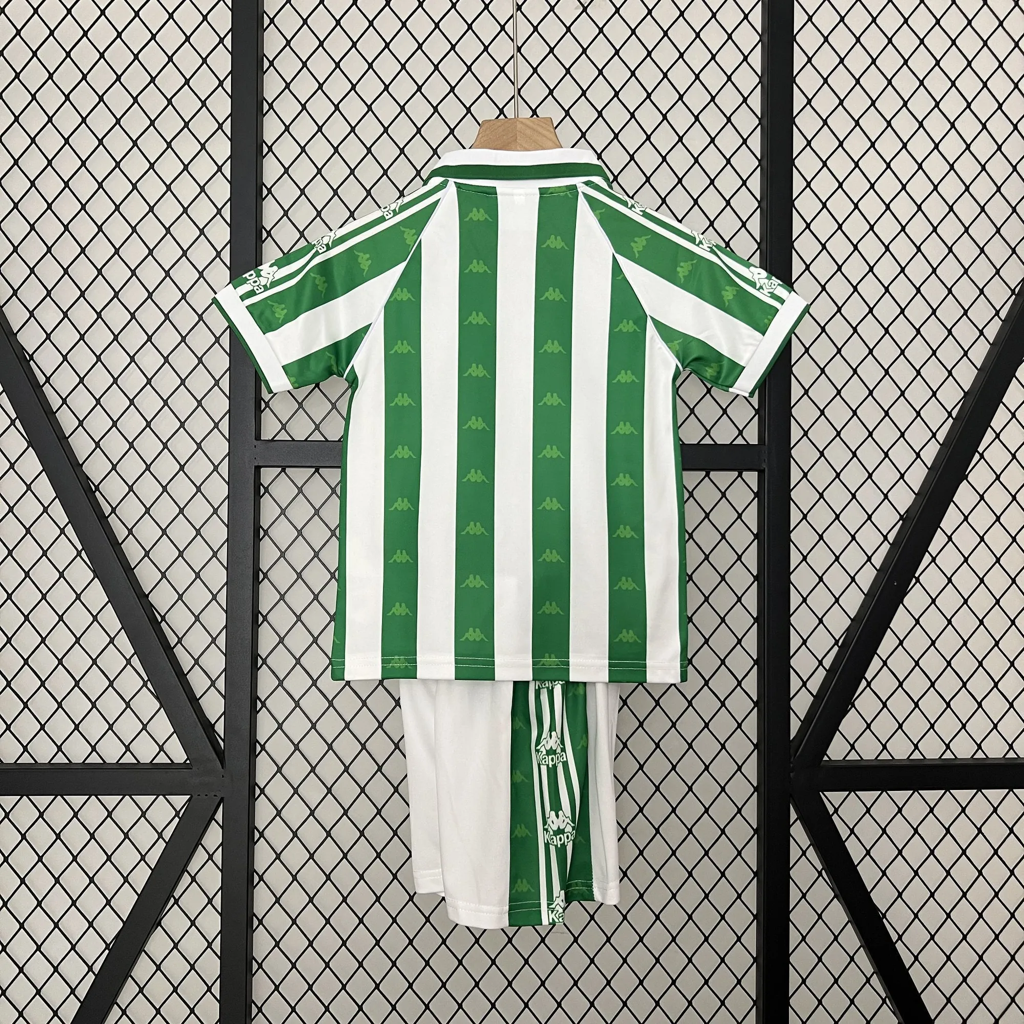 95-97 Real Betis Home Retro Kid Kits Youth Apparels AAAAJersey Wholesale Yupoo 5