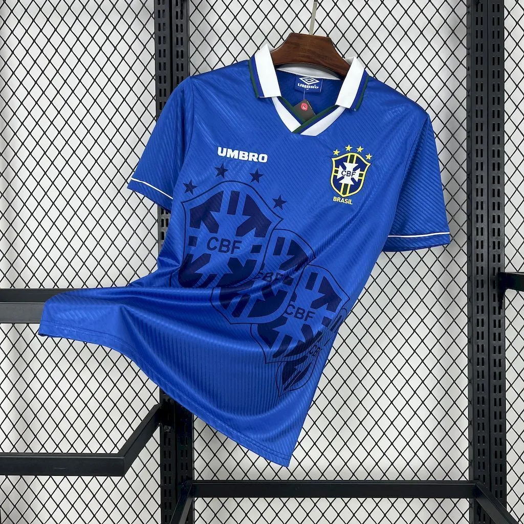 1994 Brazil Away Retro Kit Vintage Shirt AAAAJersey Dropship Yupoo 6
