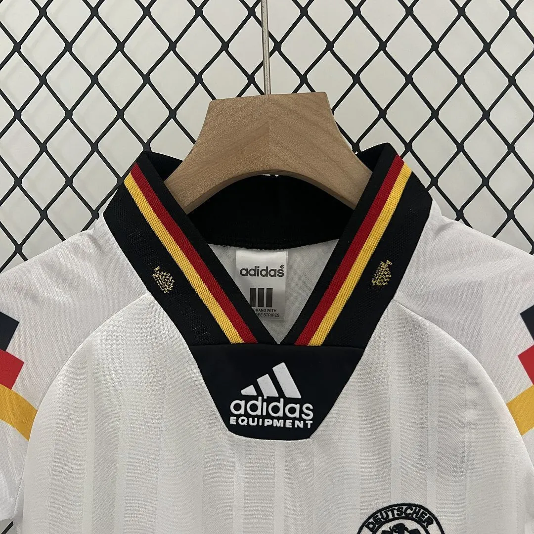 1992 Germany Home Retro Kids Kits Euro Cup Shirt Soccer Jerseys Yupoo 3