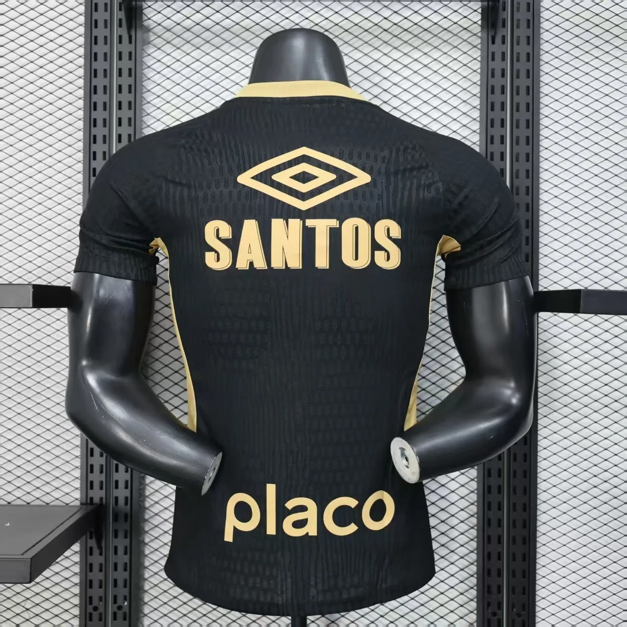25-26 Santos FC Competition Training Black Player Version Kit AAAAJersey Supplier Yupoo 6