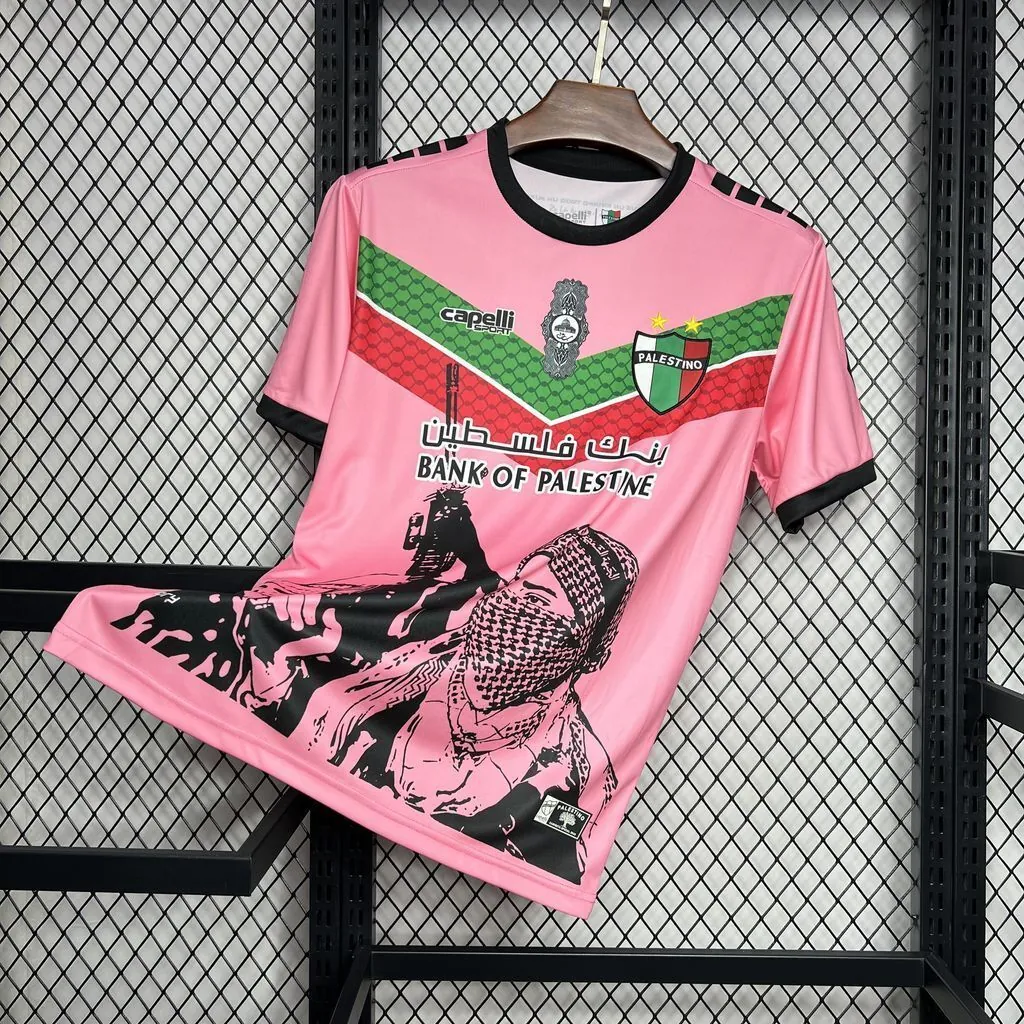 24-25 Club Deportivo Palestino Pink Special Edition Soccer Uniforms Soccer AAAAJersey Yupoo 1