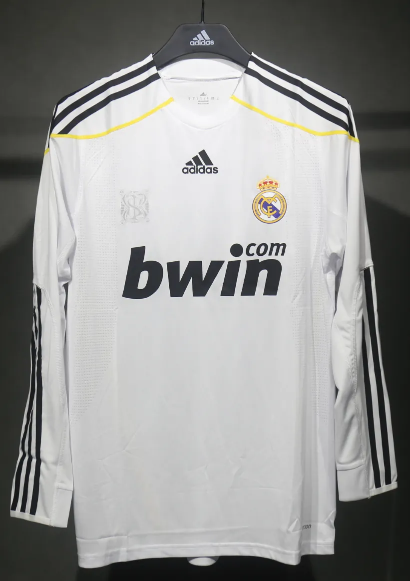 09-10 Real Madrid Home Retro Kit Vintage Player Version Long Sleeve Shirt AAAAJersey Dropship Y 3