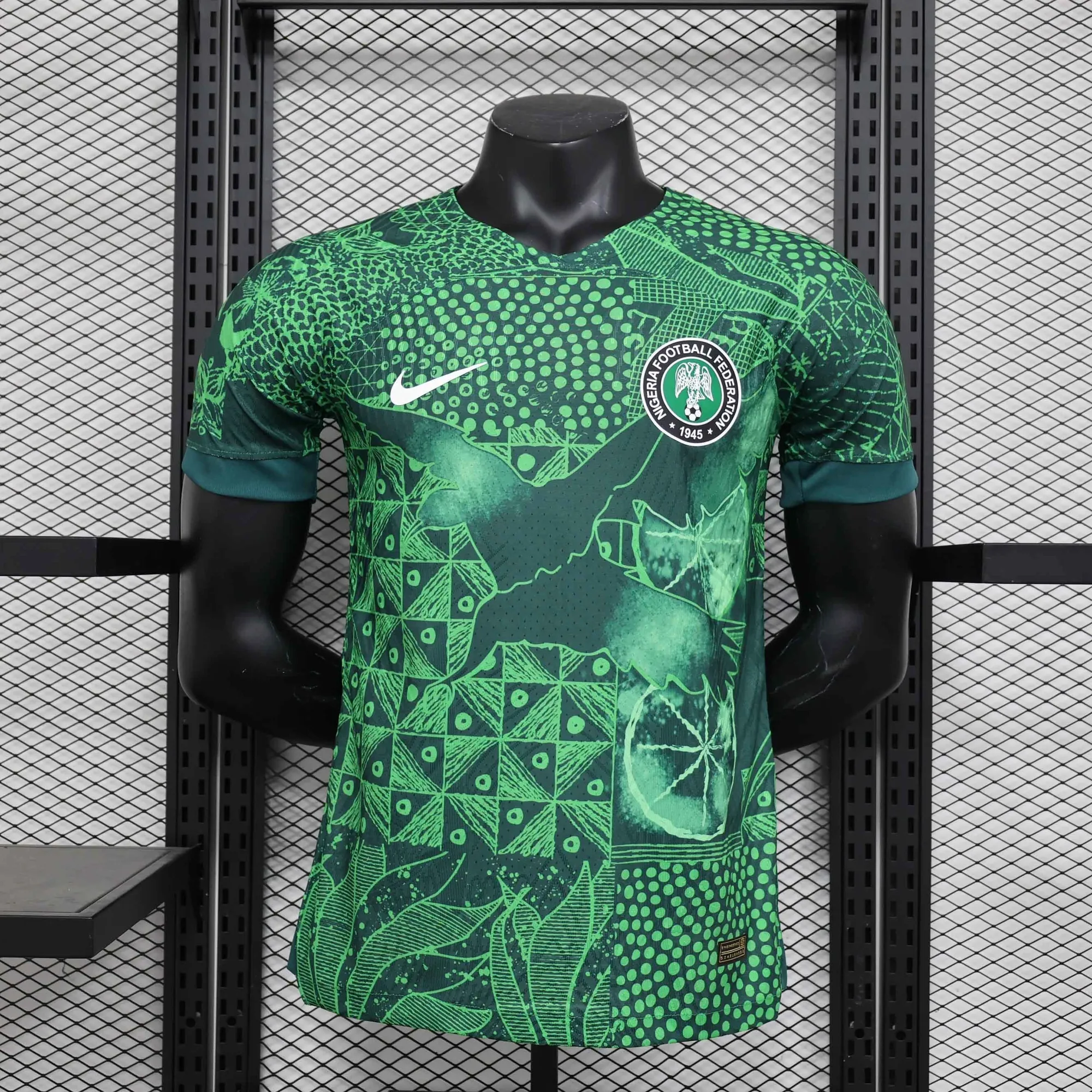 2023 Nigeria Home Kit Green Player Version Shirt Soccer Jerseys For Sale 5