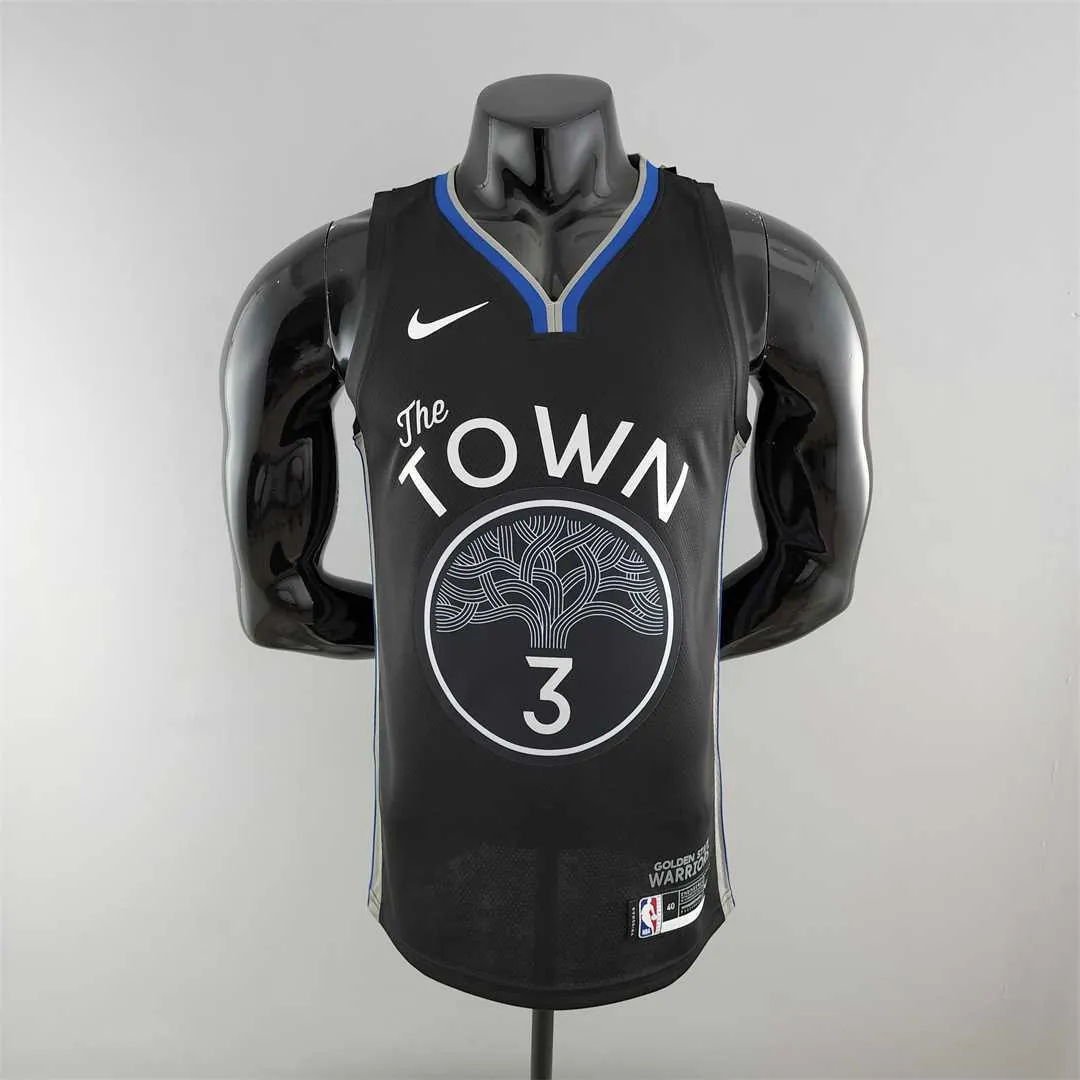 2020 POOLE#3 Warriors City Edition Black &amp; Grey NBA Jersey 10